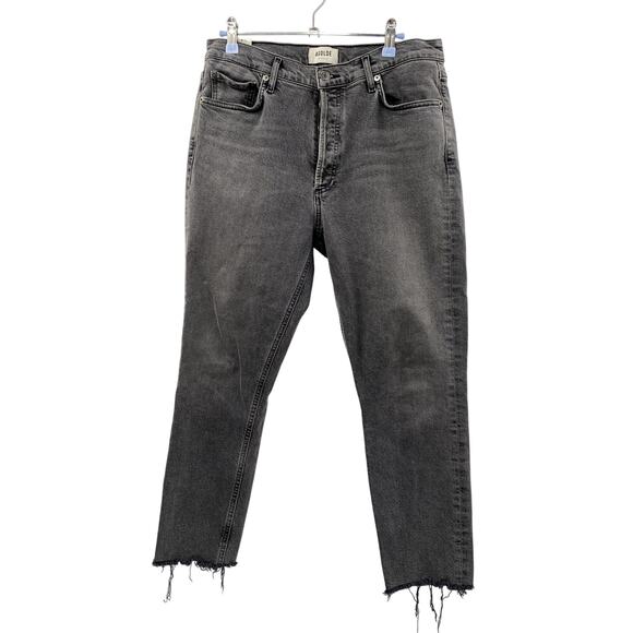 AGOLDE dark gray nico jeans - Picture 1 of 4